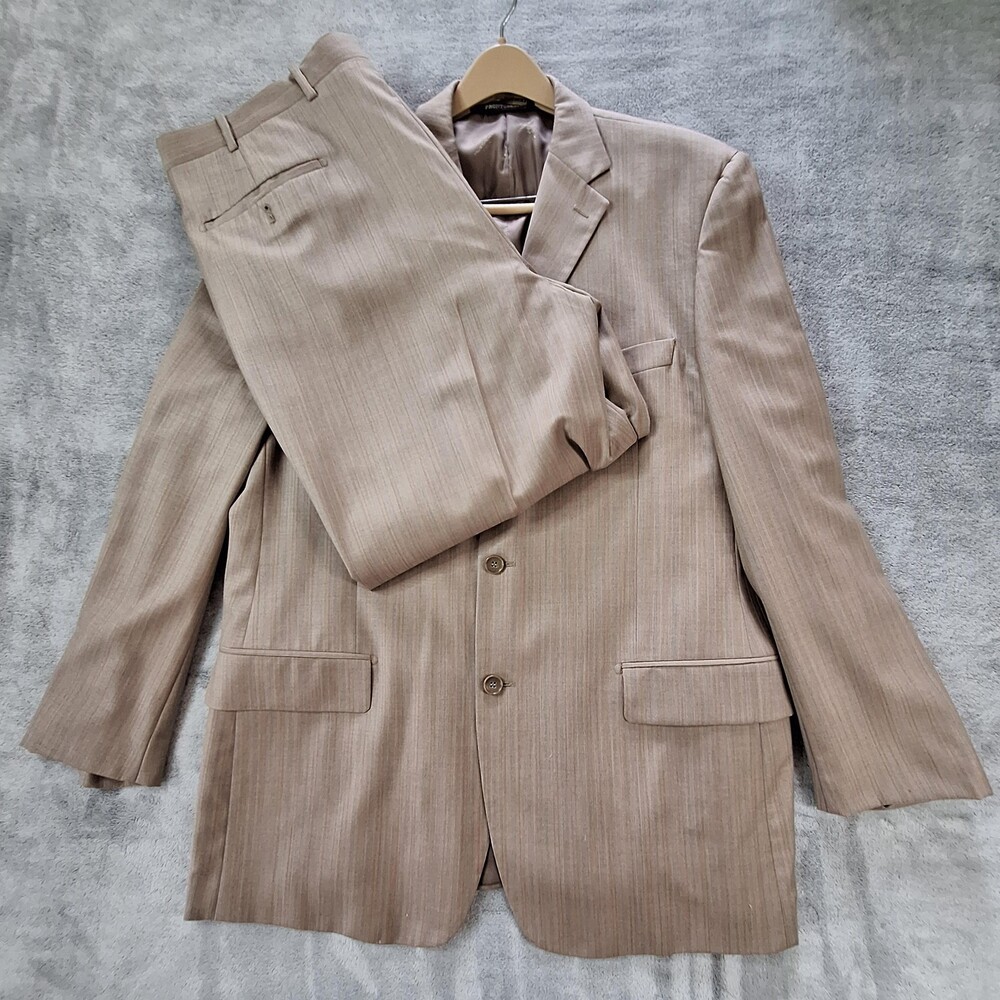 Pronto Mondo Suit Mens 38 Long Merino Wool Super 140s Double Vented Classic